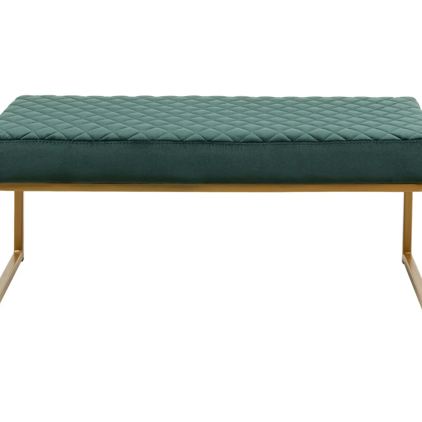 Banquette Smart Velours Vert Fonce Laiton 90Cm