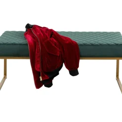 Banquette Smart Velours Vert Fonce Laiton 90Cm