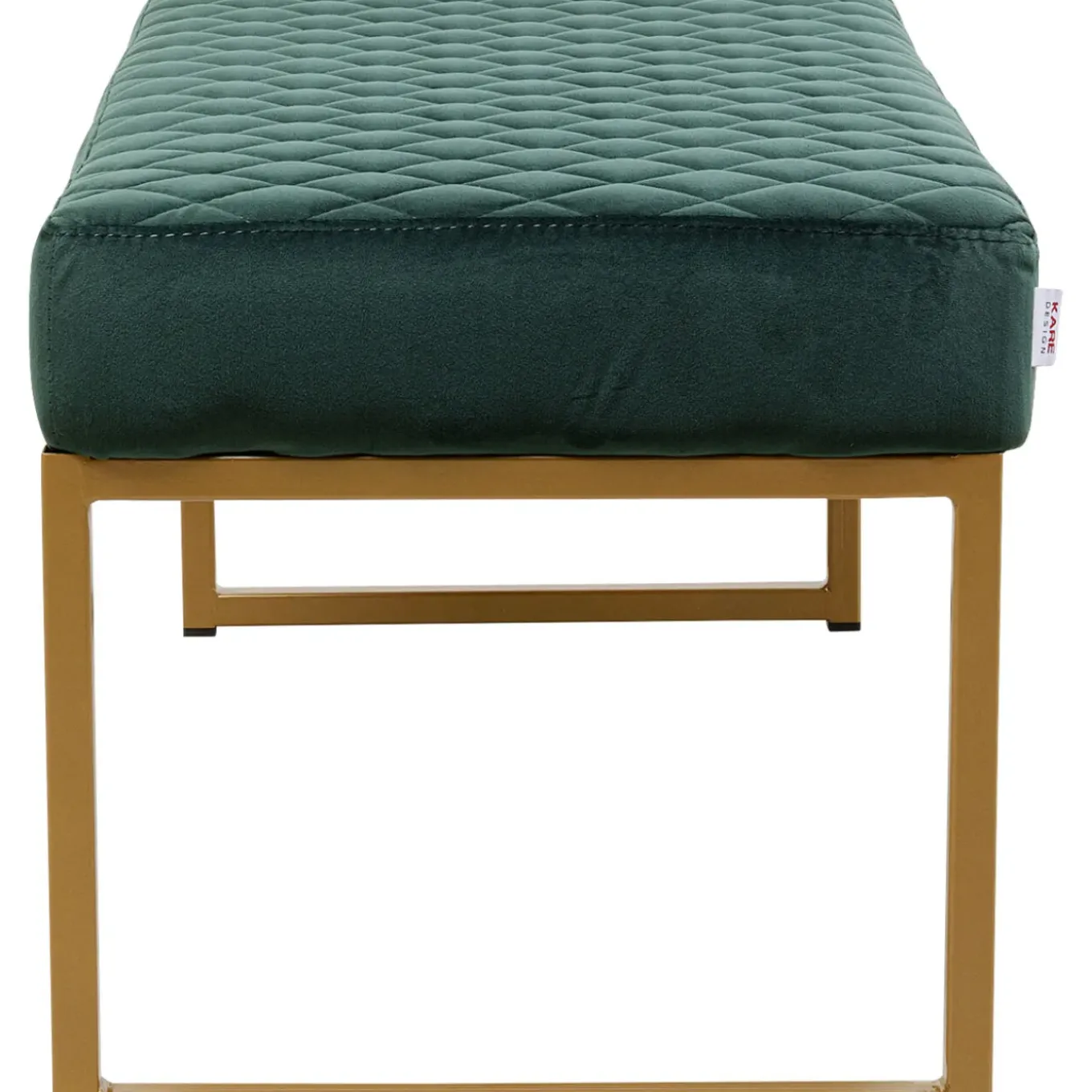 Banquette Smart Velours Vert Fonce Laiton 90Cm