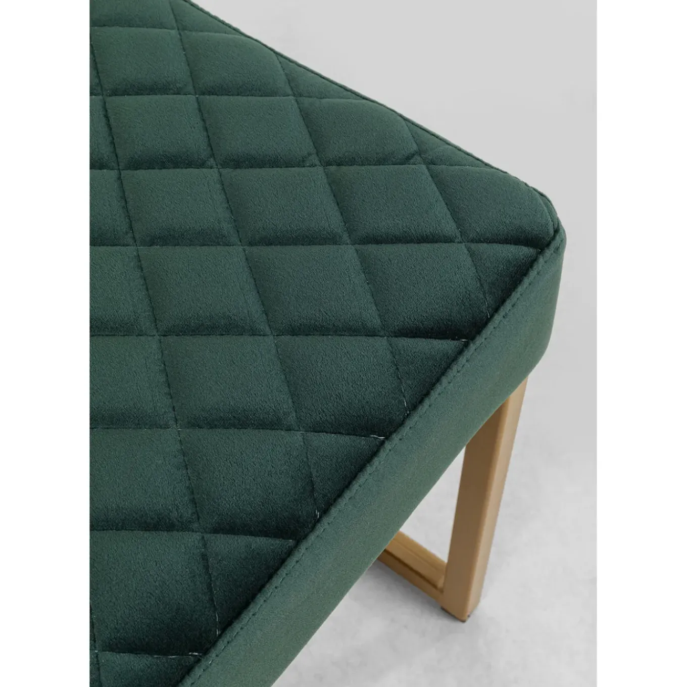 Banquette Smart Velours Vert Fonce Laiton 90Cm