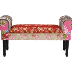 Banquette Wing Patchwork Rouge