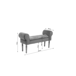 Banquette Wing Rose