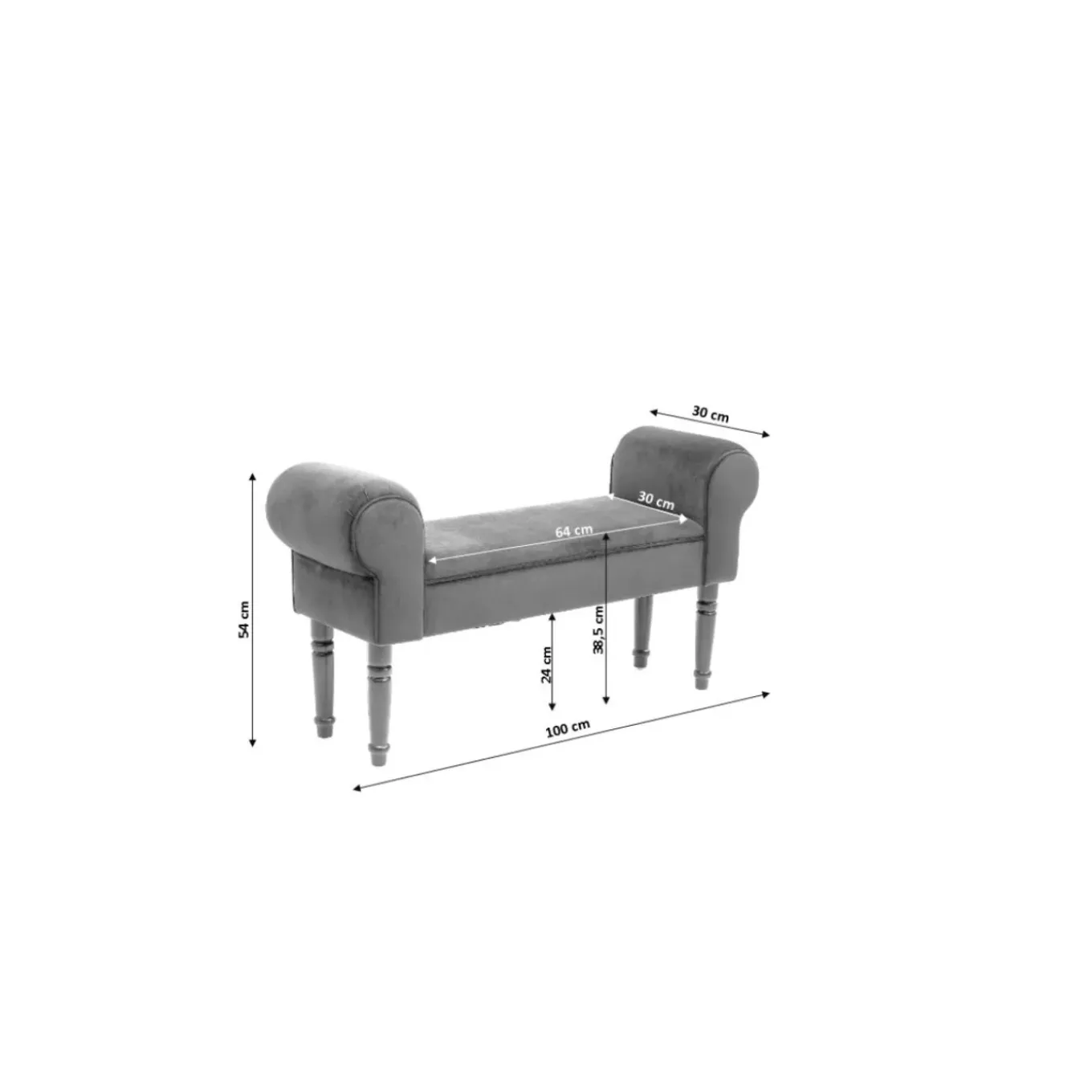 Banquette Wing Rose