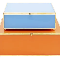 Boite Neomi Orange Bleu (2/Set)