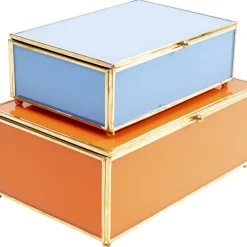 Boite Neomi Orange Bleu (2/Set)