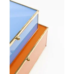 Boite Neomi Orange Bleu (2/Set)