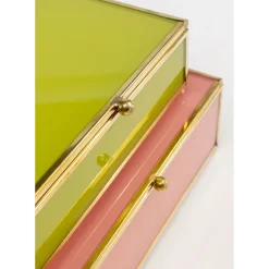 Boite Neomi Vert Fuchsia (2/Set)
