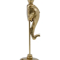 Bougeoir Elephant Head Dore 36Cm