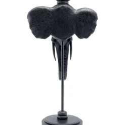 Bougeoir Elephant Head Noir 49Cm