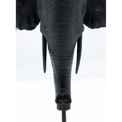 Bougeoir Elephant Head Noir 49Cm