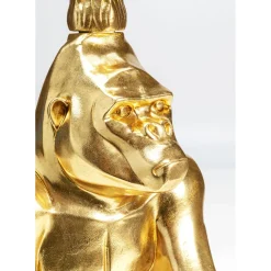 Bougeoir Gorilla Dore 71Cm