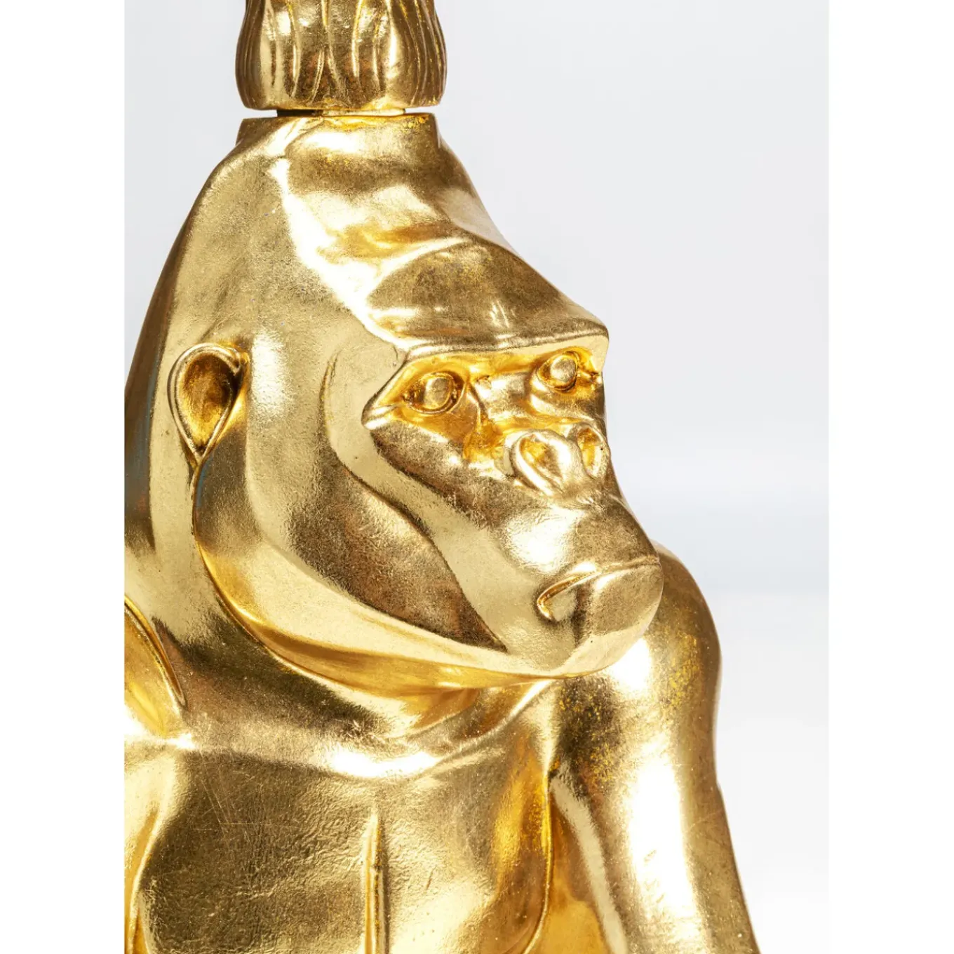 Bougeoir Gorilla Dore 71Cm