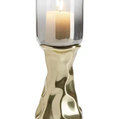 Bougeoir Jade Dore 33Cm