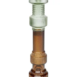 Bougeoir Marvelous Duo Vert Marron 49Cm