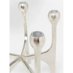 Bougeoir Stacky Argente 31Cm