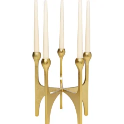 Bougeoir Stacky Dore 31Cm