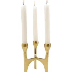 Bougeoir Stacky Dore 15Cm