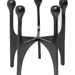 Bougeoir Stacky Noir 31Cm