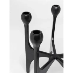 Bougeoir Stacky Noir 31Cm
