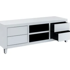 Buffet Bas Luxury Push Blanc 140X50Cm