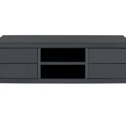 Buffet Bas Luxury Push Gris 140X50Cm