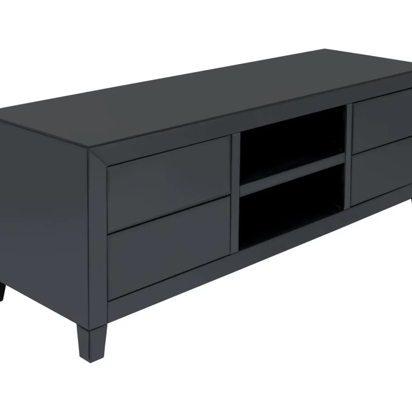 Buffet Bas Luxury Push Gris 140X50Cm
