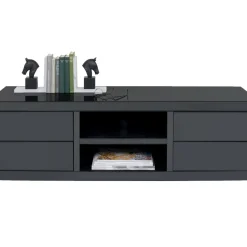 Buffet Bas Luxury Push Gris 140X50Cm