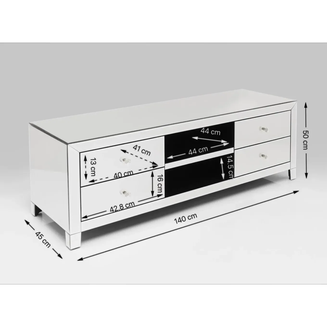 Buffet Bas Luxury 140X50Cm