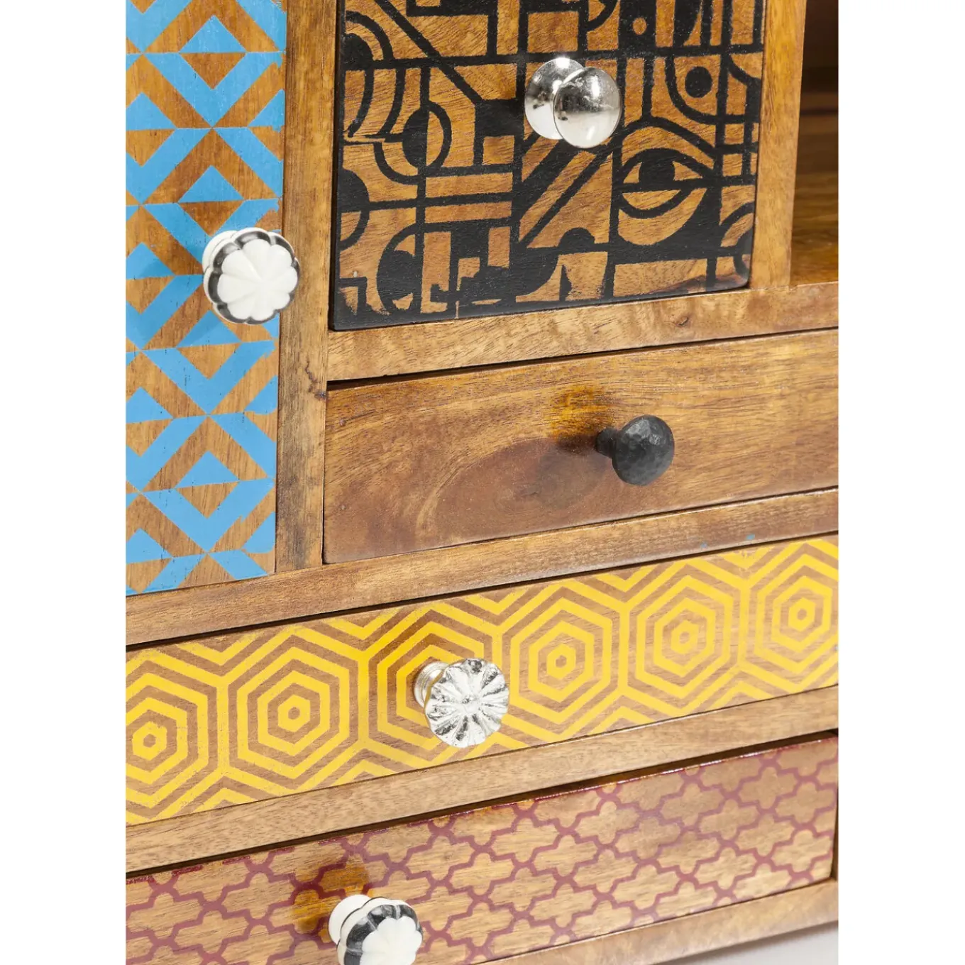 Buffet Bas Soleil 3 Portes,9 Tiroirs
