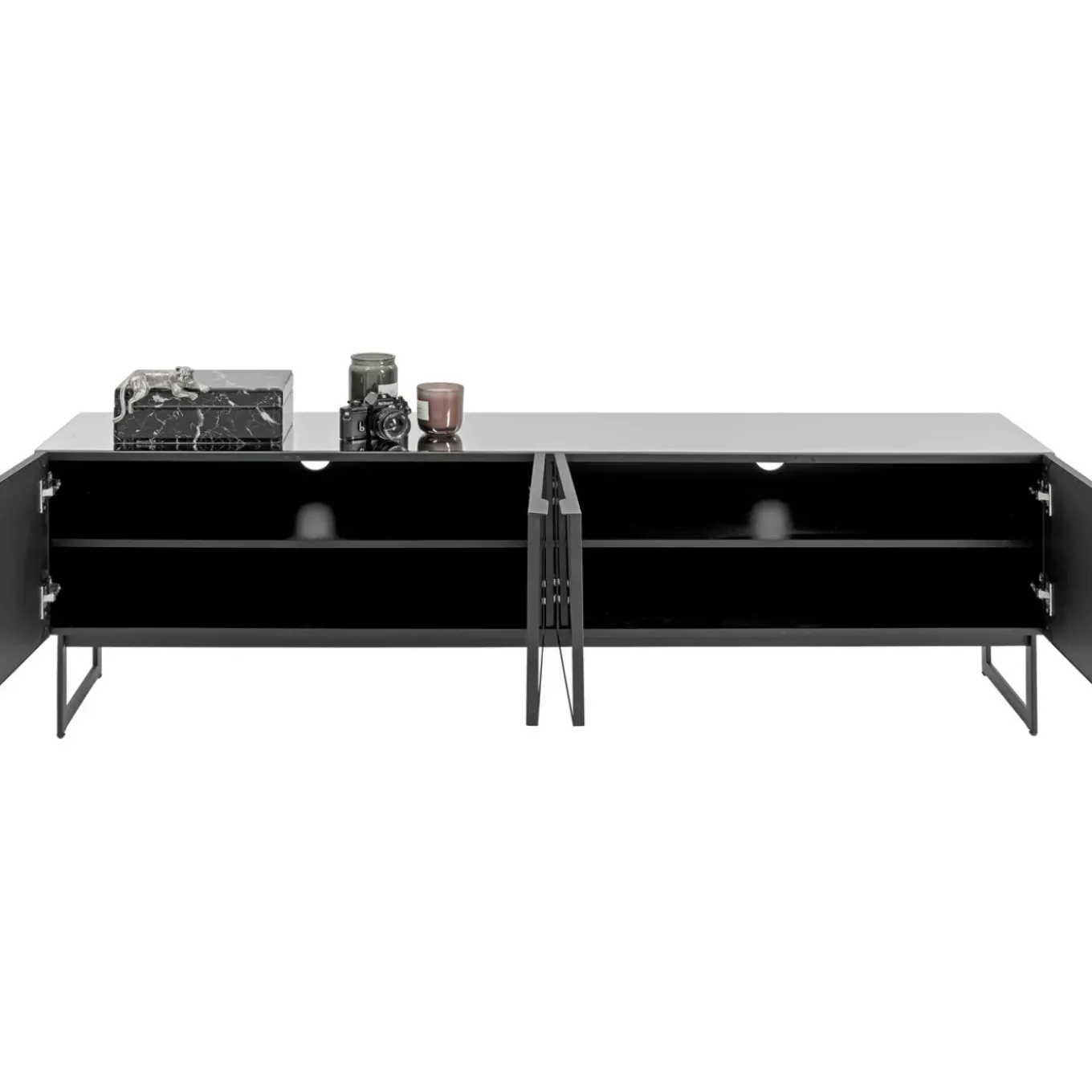 Buffet Bas Soran Noir 180X40Cm