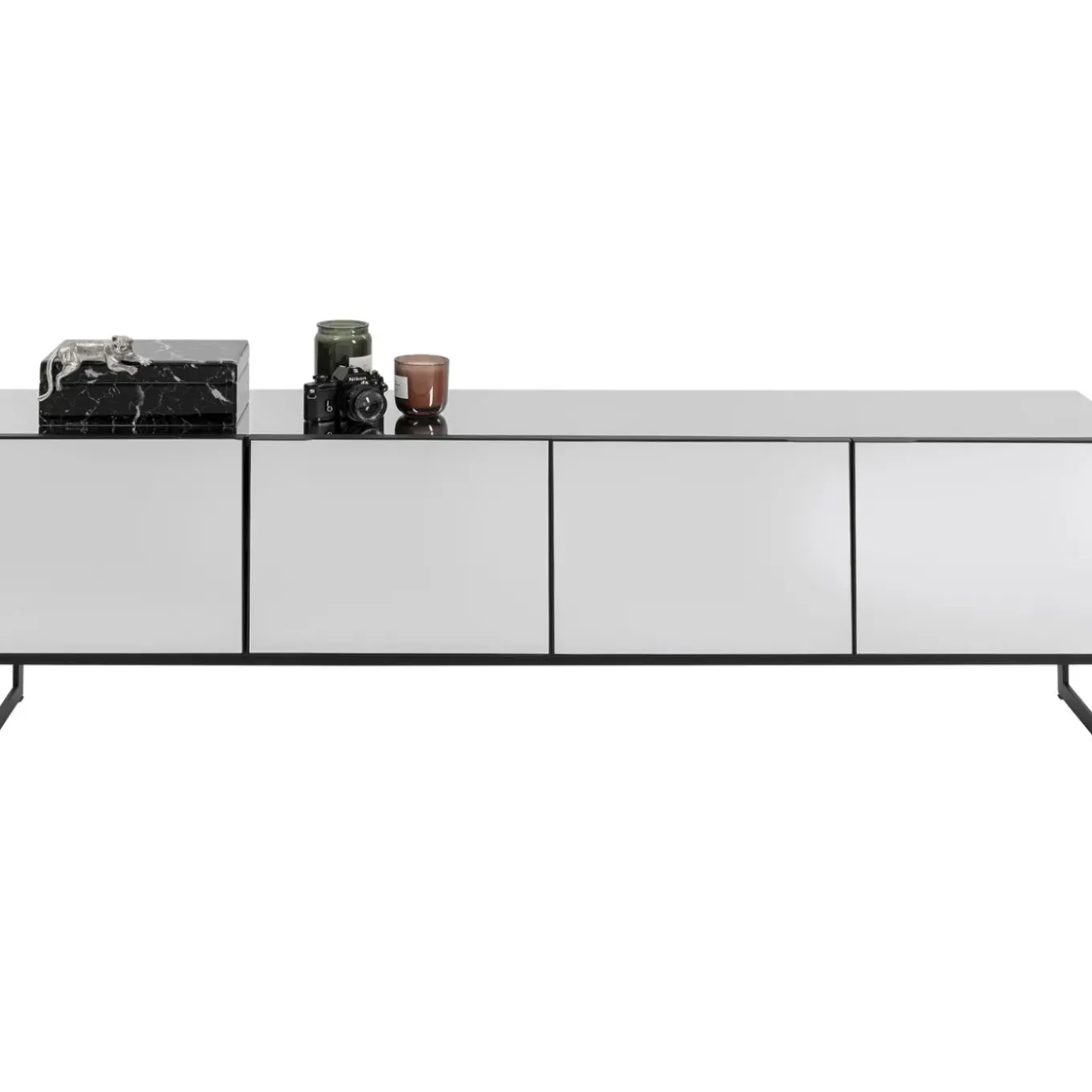 Buffet Bas Soran Noir 180X40Cm