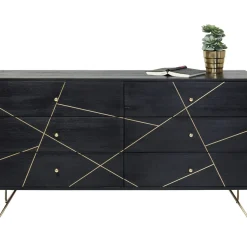 Buffet Gold Vein 6 Tiroirs 145X82Cm