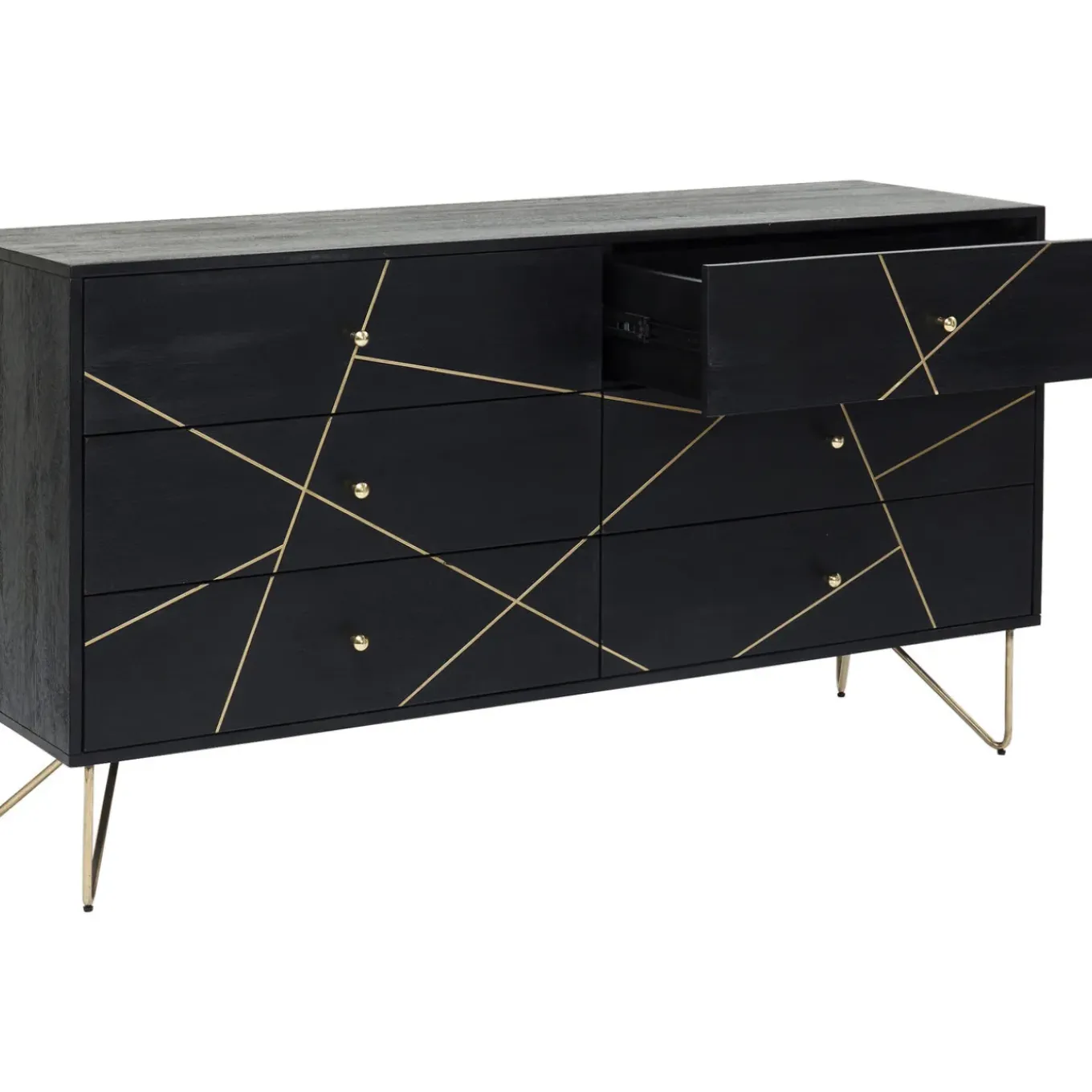 Buffet Gold Vein 6 Tiroirs 145X82Cm