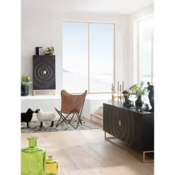 Buffet Madeira Fonce 177X75Cm