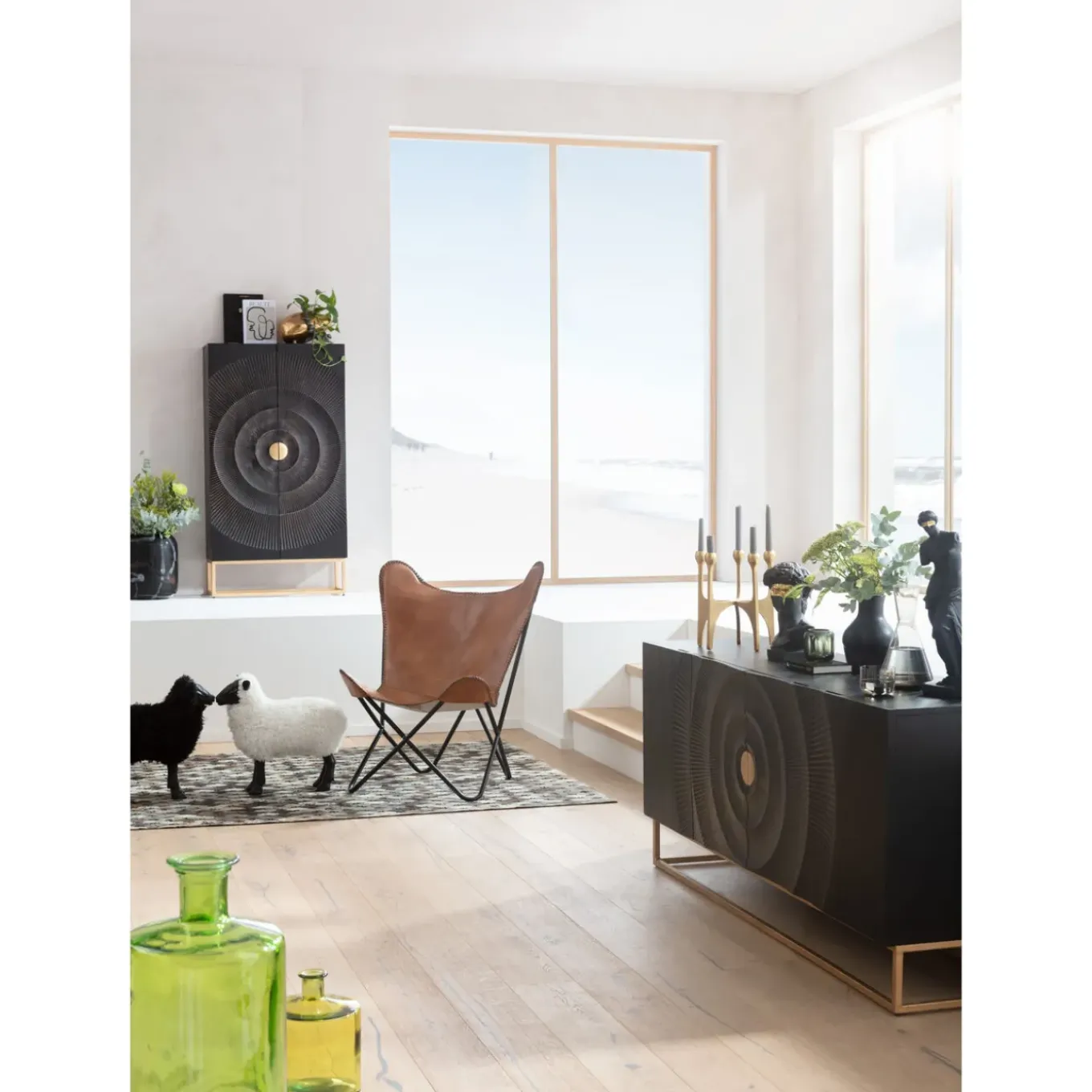 Buffet Madeira Fonce 177X75Cm