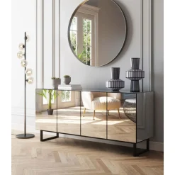 Buffet Soran Noir 160X45Cm