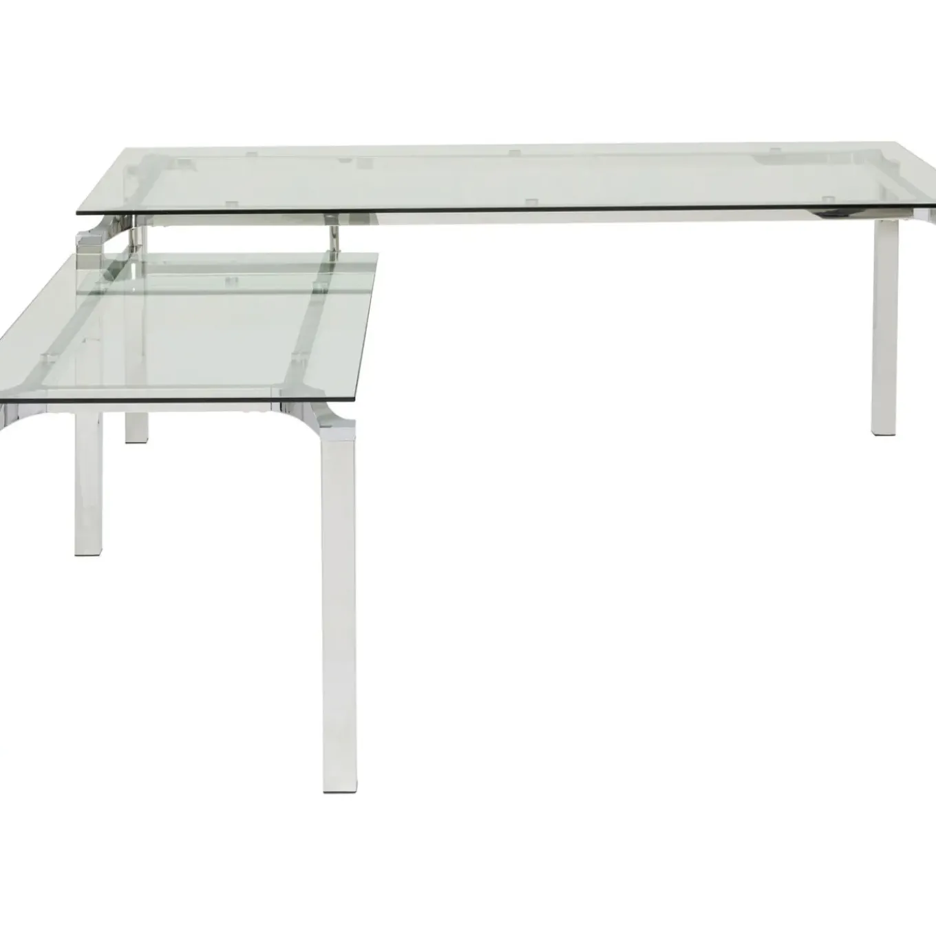 Bureau D Angle Lorenco Chrome 210X180Cm