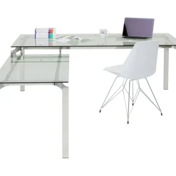 Bureau D Angle Lorenco Chrome 210X180Cm
