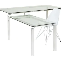 Bureau D Angle Lorenco Chrome 210X180Cm