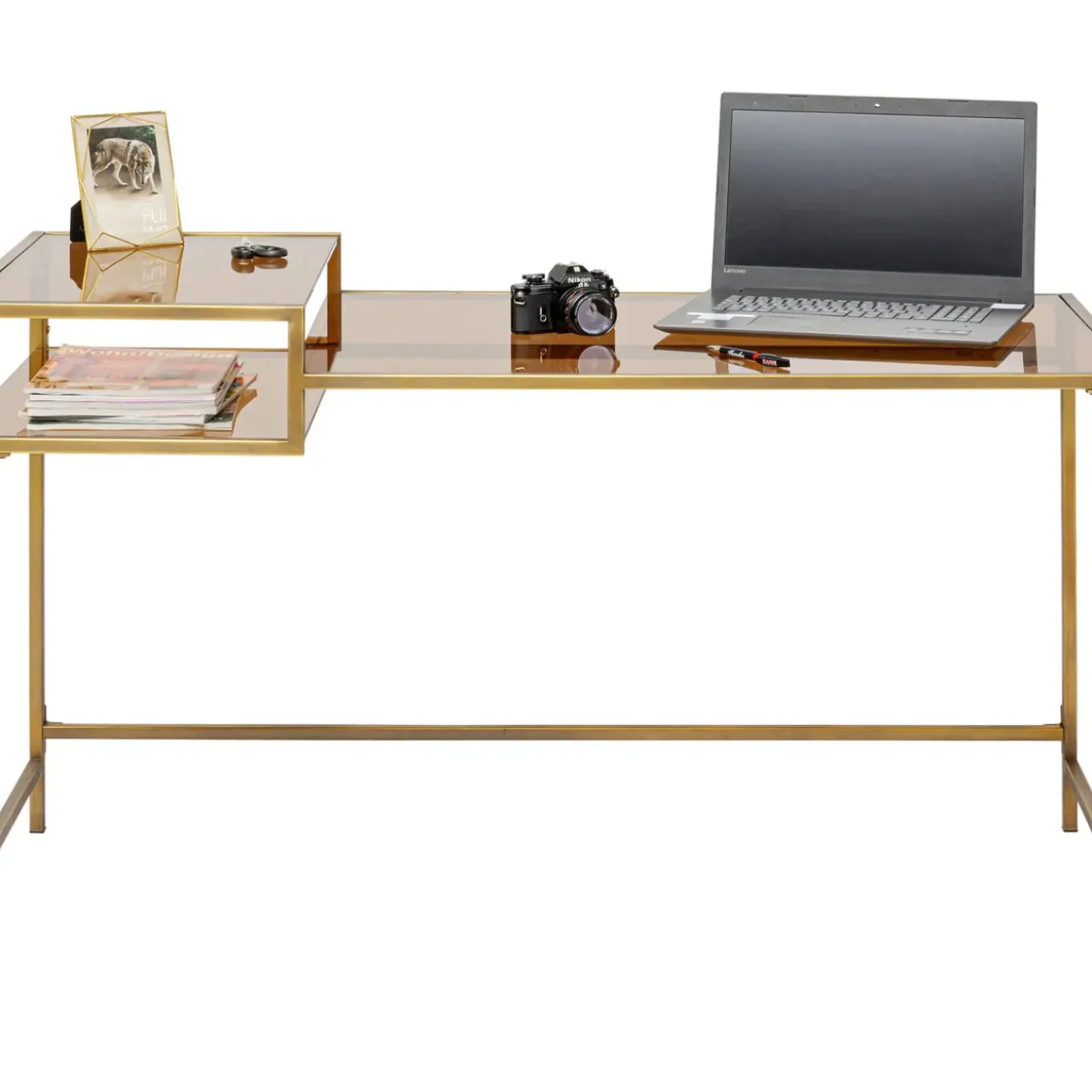 Bureau Loft Dore 134X60Cm