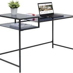Bureau Loft Noir 134X60Cm