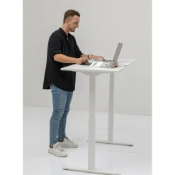 Bureau Office Blanc Blanc 160X80