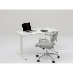 Bureau Office Blanc Blanc 160X80