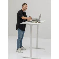 Bureau Office Blanc Blanc 160X80