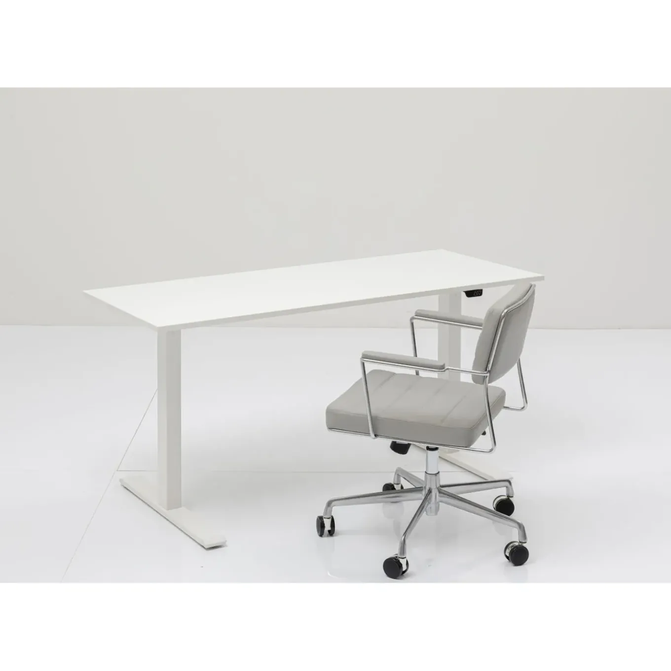 Bureau Office Blanc Blanc 140X70