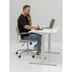 Bureau Office Blanc Blanc 140X70