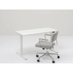 Bureau Office Blanc Blanc 140X70