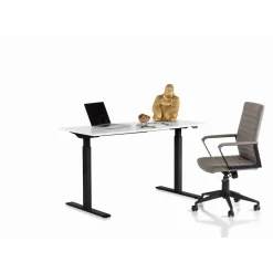 Bureau Office Noir Blanc 160X80