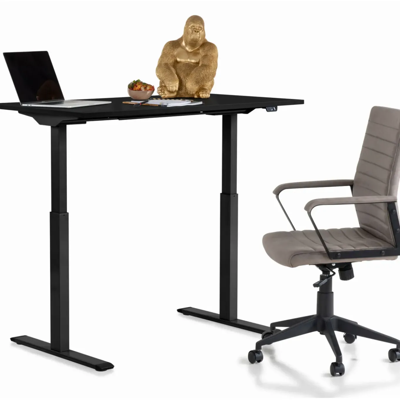 Bureau Office Noir Noir 120X70