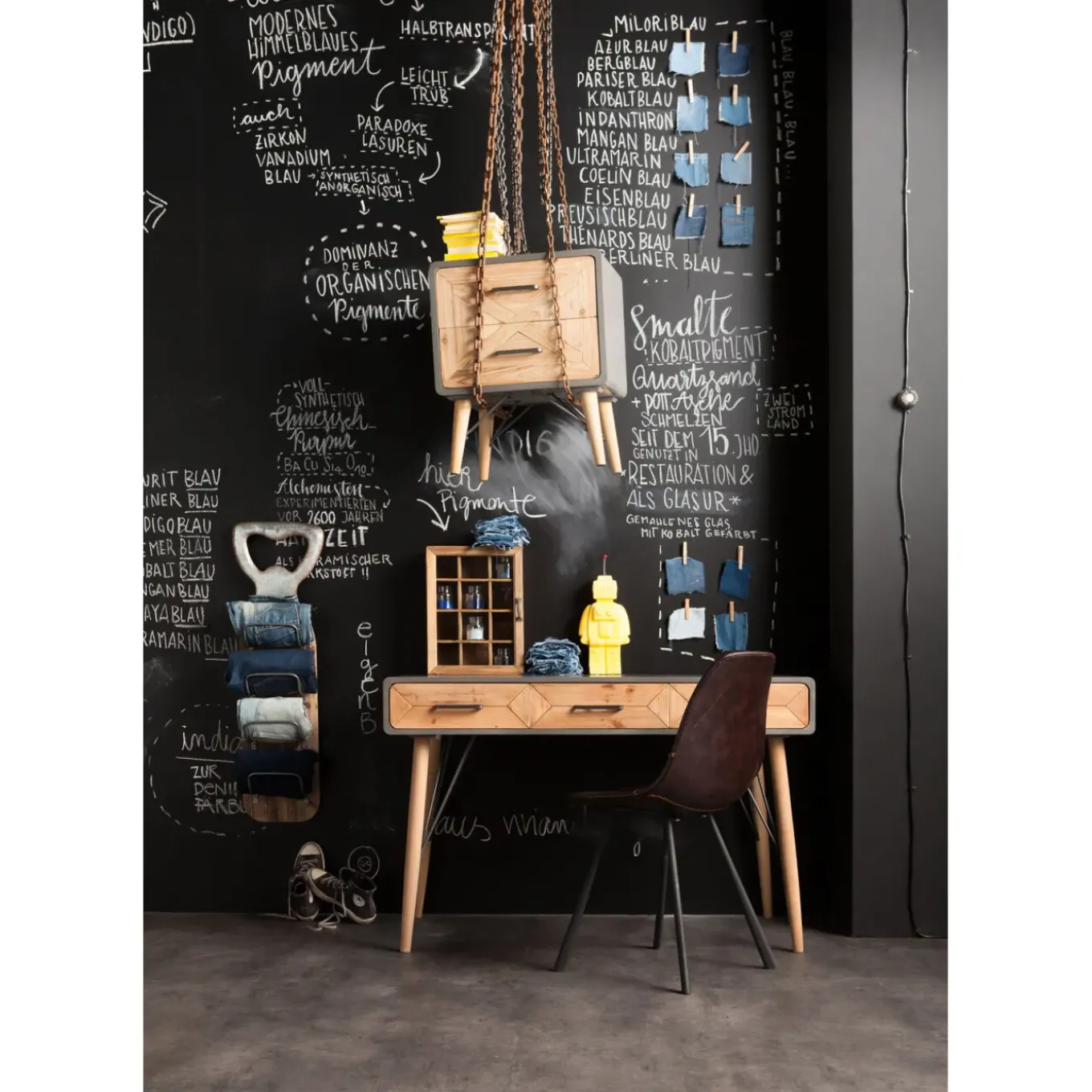 Bureau X Factory 3 Tiroirs 120X60Cm